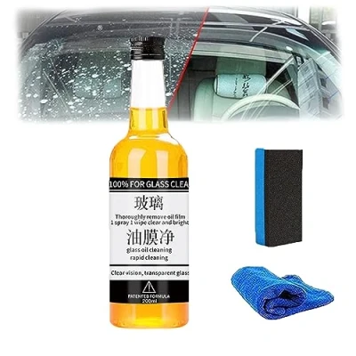 Image of Oil Film Remover For Glass, Glass Remover, Car Windshield Cleaner, Cleaner,Glass Cleaner Spray, Stripper (1PCS)