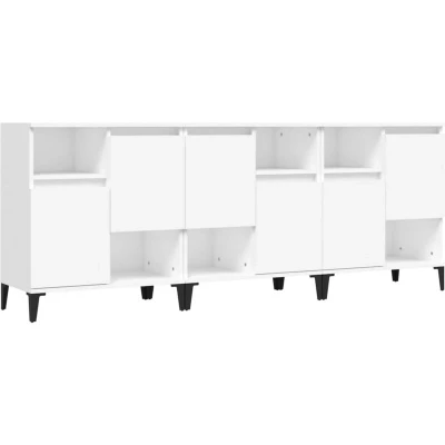 Image of vidaXL Sideboards 3 pcs White 60x35x70 cm Engineered Wood