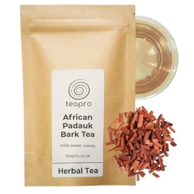 Image of Teapro African Padauk Bark Tea 50g Caffeine Free Coralwood Loose Leaf Premium Herbal Infusion