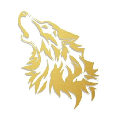 Image of Decus Wolf L 0222 (gold) // Sticker OEM JDM Style Vinyl Transfer