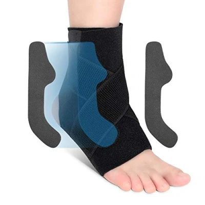 Image of Ankle Brace Lace Up, Support Wrap Achilles Tendon Sleeve Foot Stabilizer with Side Stabilizers for Swelling Inflammation Arthritis Joint Pain Sprain Injury Recovery