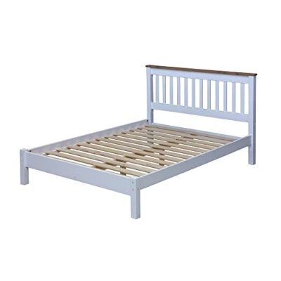 Image of Core Products Slatted Lowend Bedstead, White Pine, 150.8 x 205 107 cm, 4 ft 6