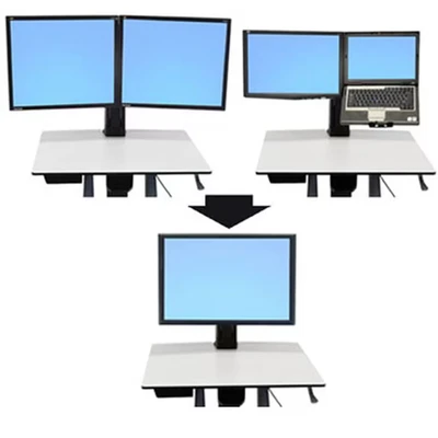 Image of Ergotron WorkFit C Convert to Single HD Kit from Dual or LCD &amp; Laptop Mounting component (conversion kit) for display screen size: 30&quot;