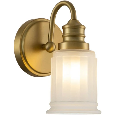 Image of QUOIZEL Wall light Swell IP44, 1 bulb, brushed brass