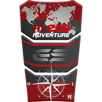 Image of RESINATED TANK PAD STICKER 3D EFFECT COMPATIBLE WITH MOTORCYCLES BMW R1200GS R 1200 GS Adventure Adv v10