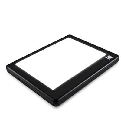 Image of KODAK LED Light Box 8x6 for Negatives, Slides &amp; Films Illuminated Board Panel Pad Viewing Scanning Photos, Tattoo Drawing, Artist Sketching Stenciling Glare Free, USB Powered
