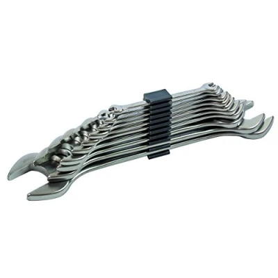 Image of Bahco 6M/10C Double Open End Wrenches Set, Silver/Black