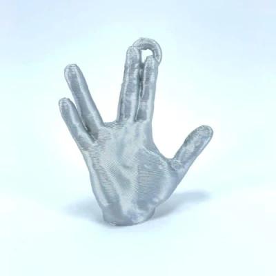 Image of Spock Live Long and Prosper Vulcan Salute Christmas Tree Bauble Decoration Ornament For Xmas Noel