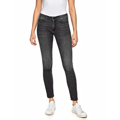 Image of REPLAY Women&#039;s WH689 New Luz 99 Denim Jeans, Schwarz (098 Black), 27W / 30L