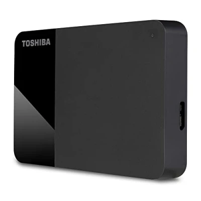 Image of Toshiba 4TB Canvio Ready 2.5 inch Portable External Hard Drive with SuperSpeed USB 3.2 Gen 1, Compatible Microsoft Windows 7, 8 and 10, Black (HDTP340EK3CA)