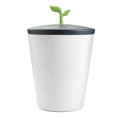 Image of Chef&#039;n 401 420 120 EcoCrock Counter Compost Bin Black and White 3.3 liter 1