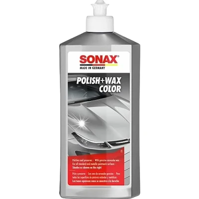 Image of SONAX 1837553 500ml Colour Polish and Wax Silver