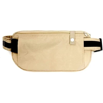 Image of Anti Theft HAJJ &amp; UMRAH Travel Waist Bag OR Ihram Belt Muslim PILGRAMAGE Passport Money Purse
