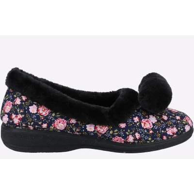 Image of Fleet &amp; Foster Goldfinch Slipper Womens Navy Size UK 5