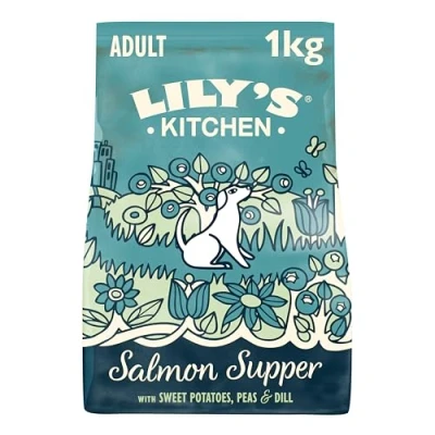 Image of Lily&#039;s Kitchen Salmon Supper Adult Dry Dog Food, 1kg