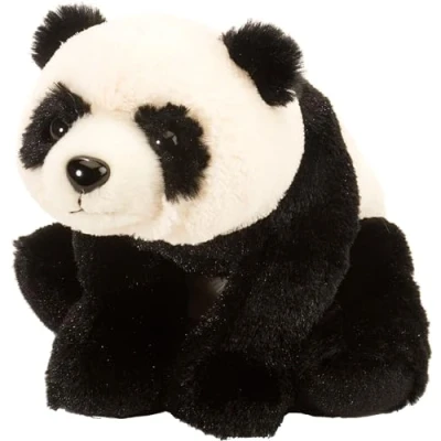 Image of Wild Republic Cuddlekins Eco Mini Panda, Stuffed Animal, 8 Inches, Plush Toy, Fill is Spun Recycled Water Bottles, Friendly