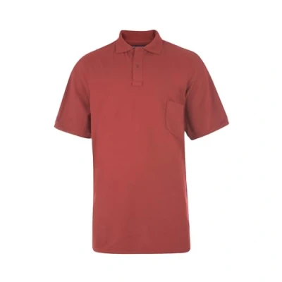 Image of KAM Mens Polo Shirts Short Sleeve Collared Neck Lightweight Sports Gym Tee Top for Big Tall Men Plus Size Wine 4XL
