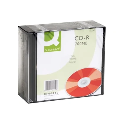 Image of Q Connect CD R 700MB/80minutes in Slim Jewel Case (Pack of 10)