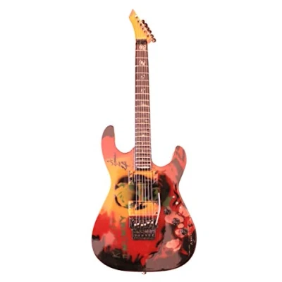 Image of Shoponica Kirk Hammett Mummy Metallica James Hatfield Wooden Miniature Guitar