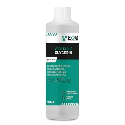 Image of EQM ECO 904 Liquid Vegetable Glycerin 100% Pure &amp; Natural 500 ml Pharmaceutical Grade Moisturizer for Hair and Skin Ideal Soaps, Shampoos, Creams, etc