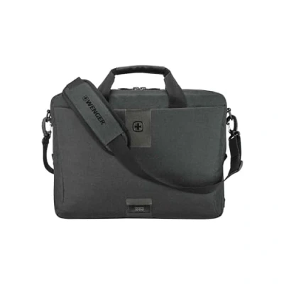 Image of Wenger MX ECO Brief, 16&quot; Laptop Briefcase, Charcoal
