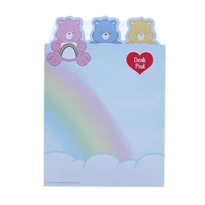 Image of Care Bears Desk Pad 52 Sheets Writing for Kids Cute Notepad Stationery Back to School Supplies