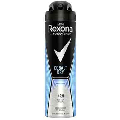 Image of 3 x Rexona men&#039;s deodorant spray &quot;Cobalt Dry&quot; Motion Sense, 150 ml