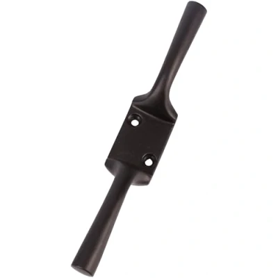 Image of White Hinge 4X Large Strong Metal Cleat Hooks 6&quot; (150mm) Black Japanned