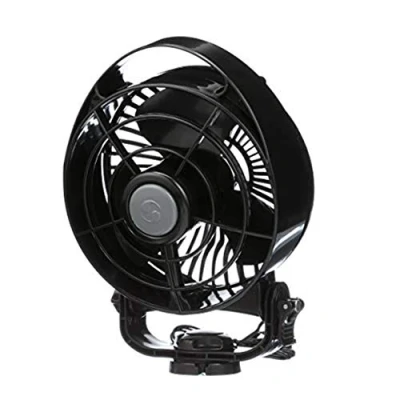 Image of SEEKR Bora, 748CA24BBX, Cabin Fan, 3 Speed, Direct Wire, 100/130 CFM, 24V, Black
