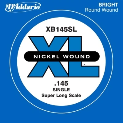 Image of D&#039;Addario XB145SL .145 Nickel Wound Super Long Scale Single String for Bass Guitar