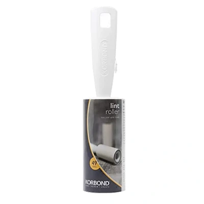 Image of Korbond Lint Roller 7.4m Remover, Pet Hair Cat Clothes Sticky Compatible with Refills