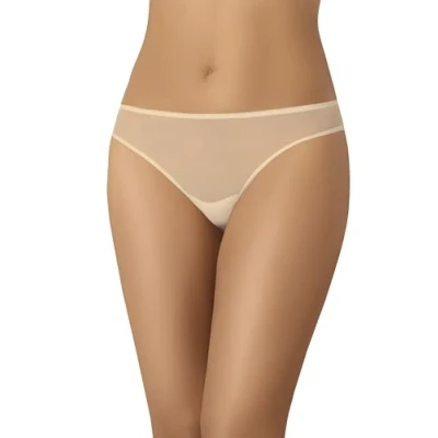 Image of Teyli Women&#039;s Knickers Mesh Briefs Full Comfort Breathable Stretchy Panties Agil Beige