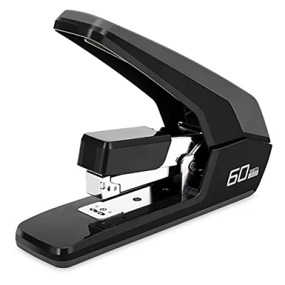 Image of Heavy Duty Staplers Office, Effortless Ergonomic Design Stapler, 60 Sheet Capacity(Deli0465)