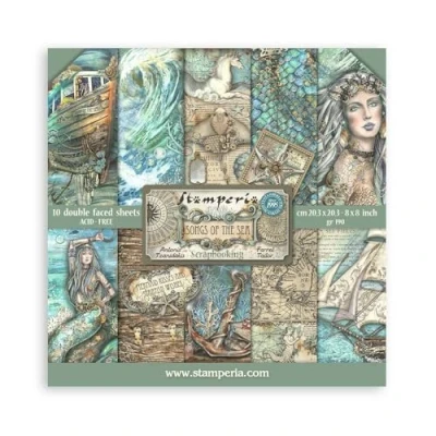 Image of Stamperia, Songs of The Sea 8 x Inch Paper Pack