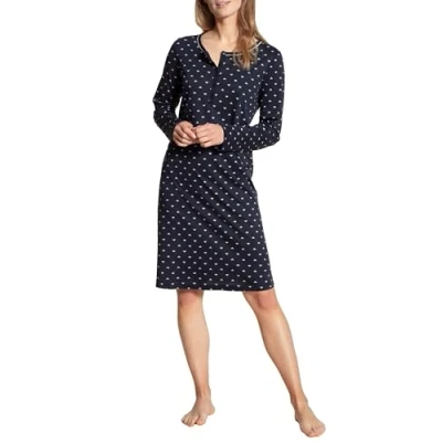 Image of Calida Women&#039;s Night Lovers Nightgown, Dark Lapis Blue, S