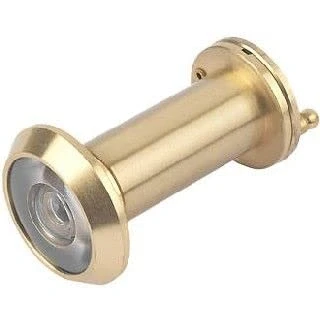Image of Ironmongery Solutions® Door Viewer 180 Peepholes for Doors, Spyhole, Security Spy Hole, Front Wide Angle Peephole Peep Hole Safety Peek in Polished Brass Finish