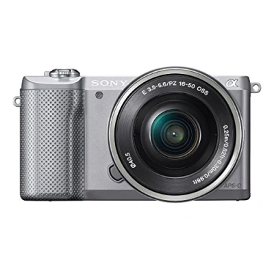 Image of Sony Alpha A5000 Mirrorless Digital Camera with 16 50mm OSS Lens Silver (Renewed)