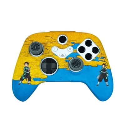 Image of FRTEC Xbox Series DEMON SLAYER Controller Case, Grips for KIMETSU NO YAIBA Joysticks, Gaming Hard Case