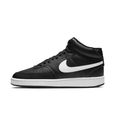 Image of Nike Wmns Court Vision Mid, Women’s Fitness Shoes, Black (Black/White 001), 6.5 UK (40.5 EU)