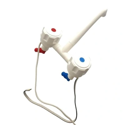 Image of Caravan Water Tap Mixer Hot &amp; Cold Folding Spout 12V Micro Switched Faucet for Motorhome Campervan Boat