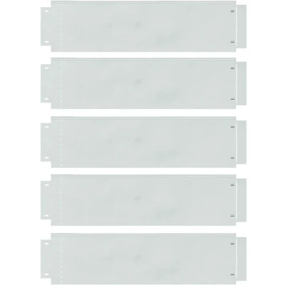 Image of vidaXL Lawn Edgings 5 pcs 25x100 cm Flexible Galvanised Steel