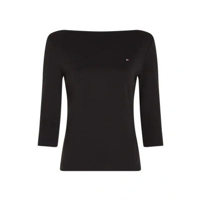 Image of Tommy Hilfiger NEW CODY SLIM Long sleeved top, Women&#039;s, Size: XXS, Black
