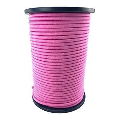 Image of 8mm Pink Elastic Shock Cord x 20 Metres, Bungee Rope Tie Down Strong