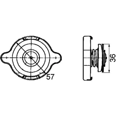Image of MAHLE CRB 10 000P Radiator Cap