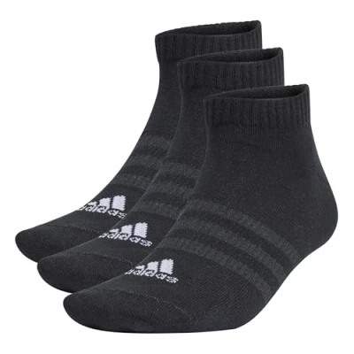 Image of adidas Unisex Kids Thin and Light Sportswear Low Cut Socks 3 Pairs, Black/White, 5 6 Years
