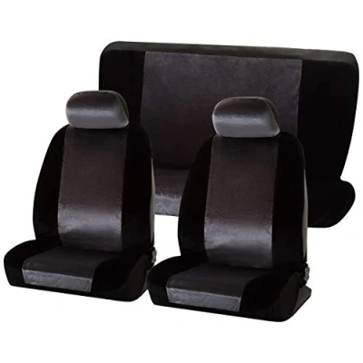 Image of Cosmos Full Set Car Seat Covers with Separate Headrest Enhances Vehicle Interior Easy Installation, Black Colour, 1785303 Heritage