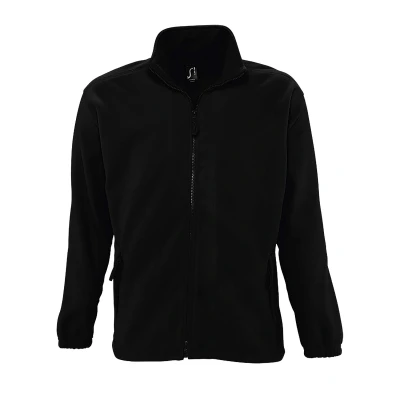 Image of SOLS Mens North Full Zip Outdoor Fleece Jacket (Black) Size X Small