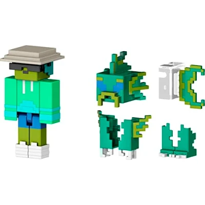 Image of Minecraft Game, Creator Series Action Figures and Accessories Expansion Pack, 3.25 inch Collectible Gift for Kids