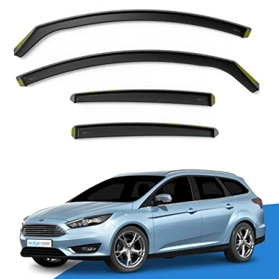 Image of EdgeVisors Wind Deflectors Set Fits: Ford Focus MK3/ST 2011 2018 5 Door Estate 4pc