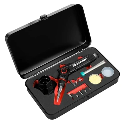 Image of Sealey Premier Butane Indexing Soldering Iron Kit 3 in 1
